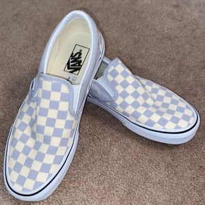 Vans Gray checkered slip on